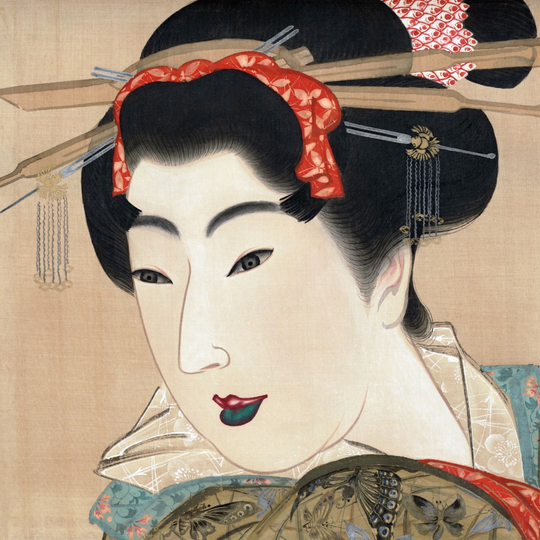JPG.10 - 1x1 - 300dpi - Head of a geisha - 19th century (Aangepast)