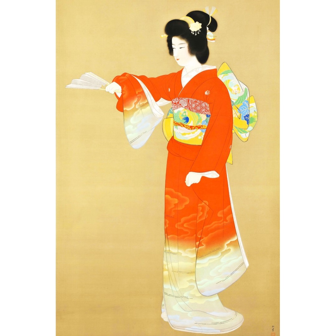 JPG.15 - 3x2 - 300dpi - Geisha in orange - dated 1936 (Aangepast)