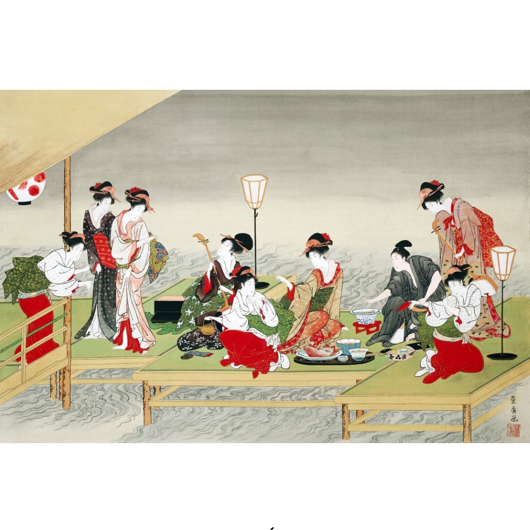 JPG.20 - 2x3 - 300dpi - Geisha tea party - 18th century (Aangepast)