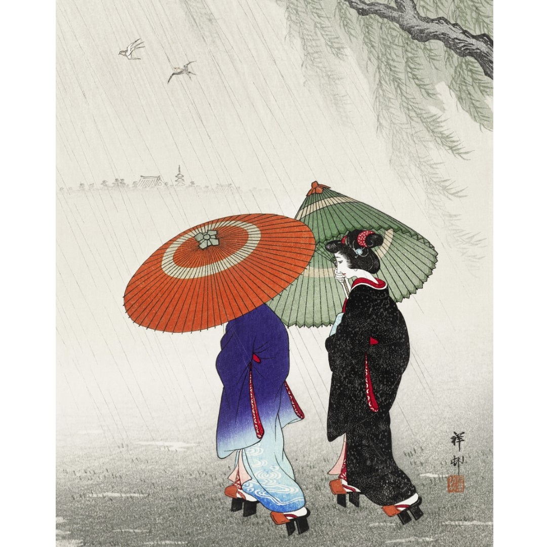 JPG.9 - 5x4 - 300dpi - Geisha's in the rain - dated 1925 (Aangepast)