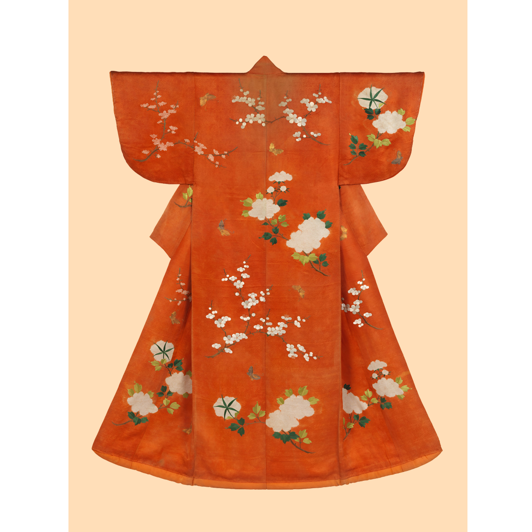 JPKI.8 - 300dpi - 3x4 - PNG - Kosode in red with flower pattern - earley 19th century300 (Aangepast)